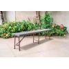 BANCO PLEGABLE UNIQUE RATTAN MARRON 1,83MTS. BPR183 SEL-dcb49cd3