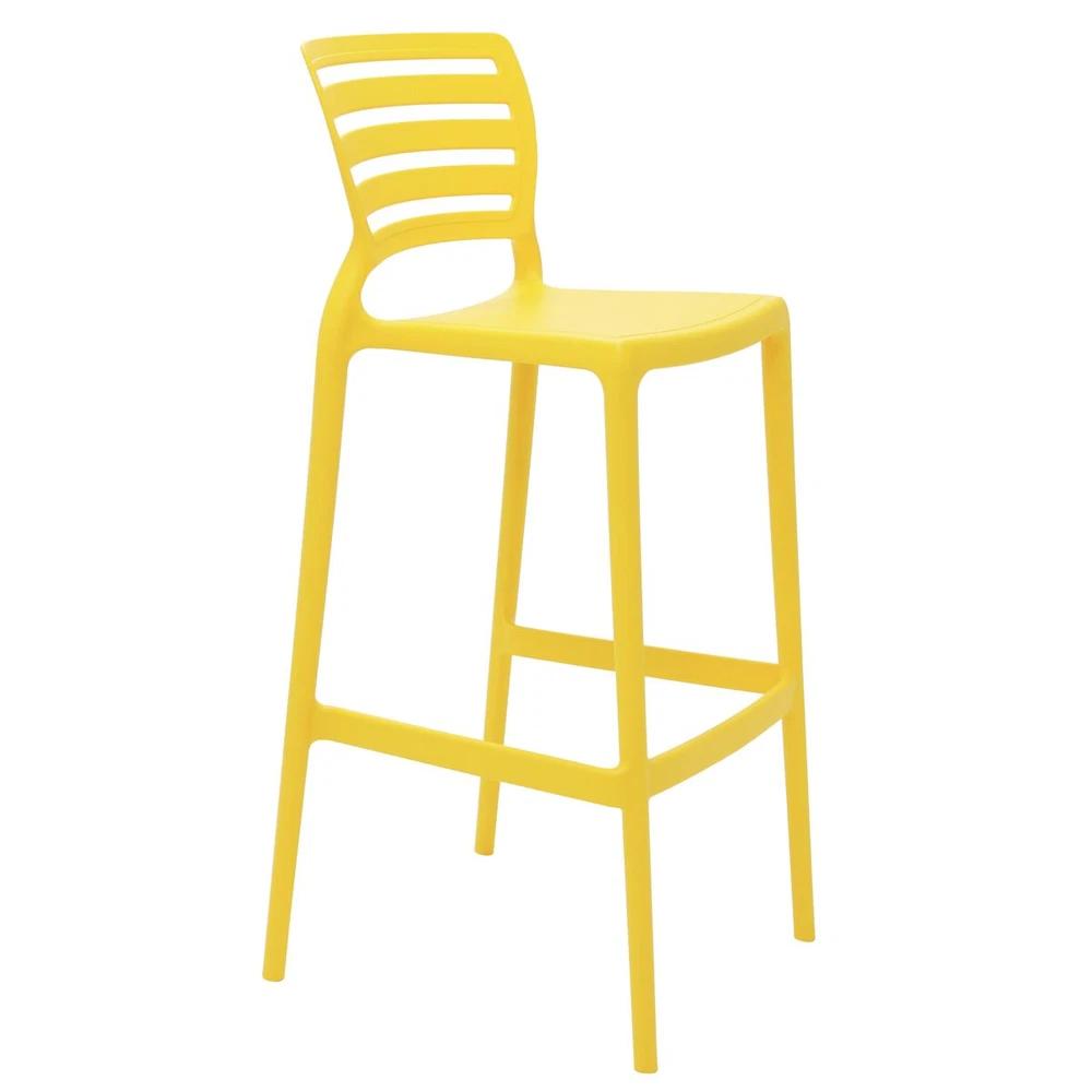 SILLA SOFIA RESPALDO HZ ALTA BAR AMARILLO TRAMONTINA T921374 SEL-df0242cb