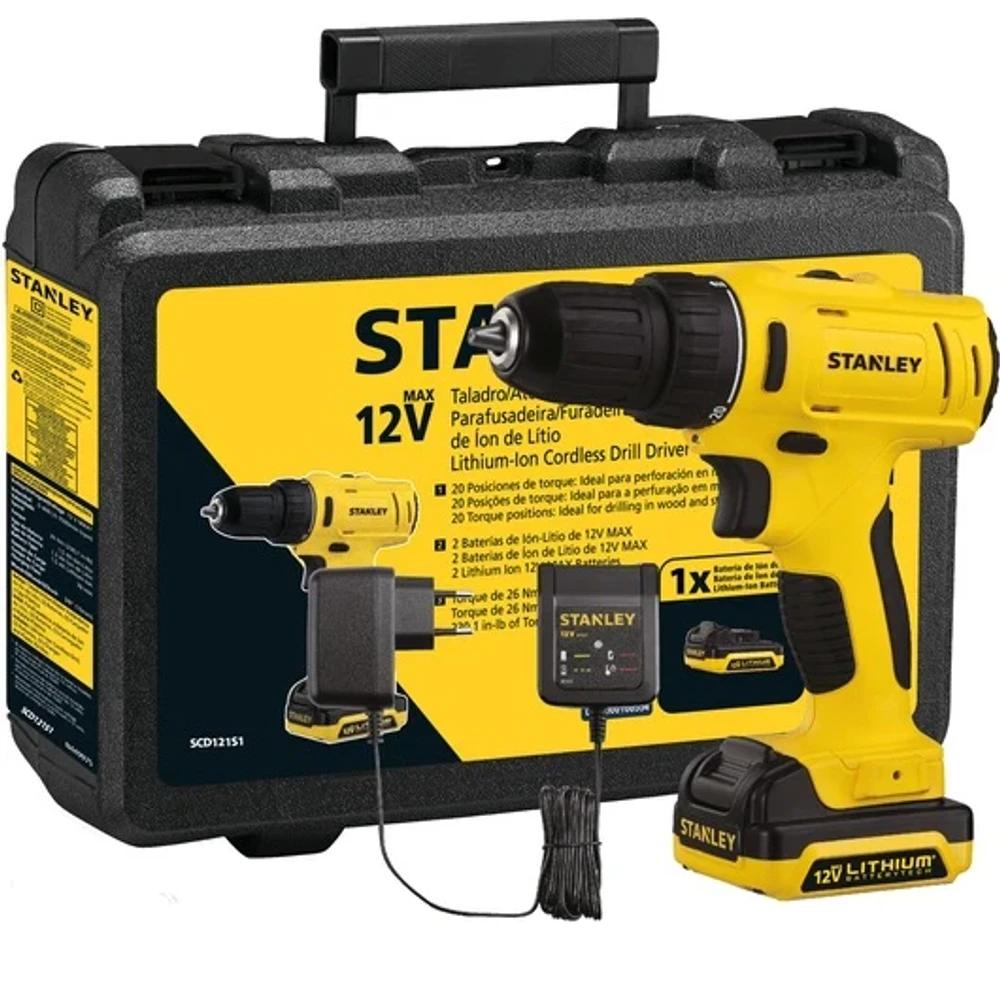 TALADRO/ATORNILLADOR 12v STANley SCD121-10mm B06609 SEL-e40f3048