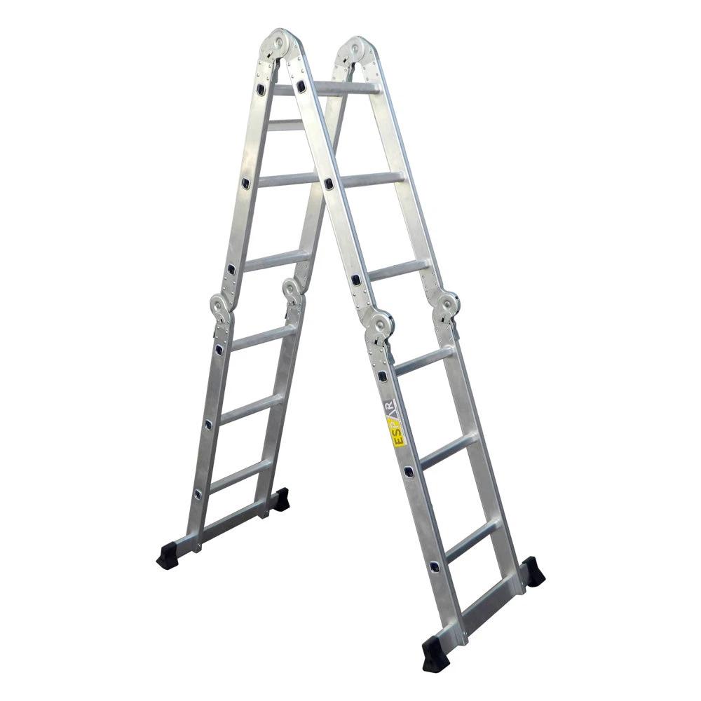 ESCALERA ARTICULADA DE ALUMINIO 4X3 PELDAÑOS, ESPAR SEL-e502c39b