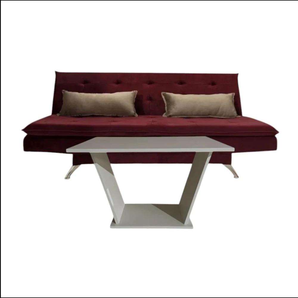 Sofá Cama Unanime Itapua Bordo SEL-e71c6d32