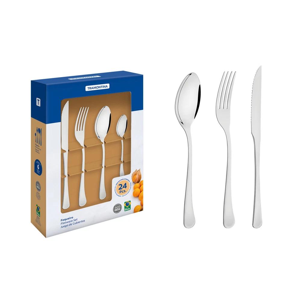 JUEGO DE CUBIERTOS 24PZAS TRAMONTINA T669451 SEL-e7f4afcb