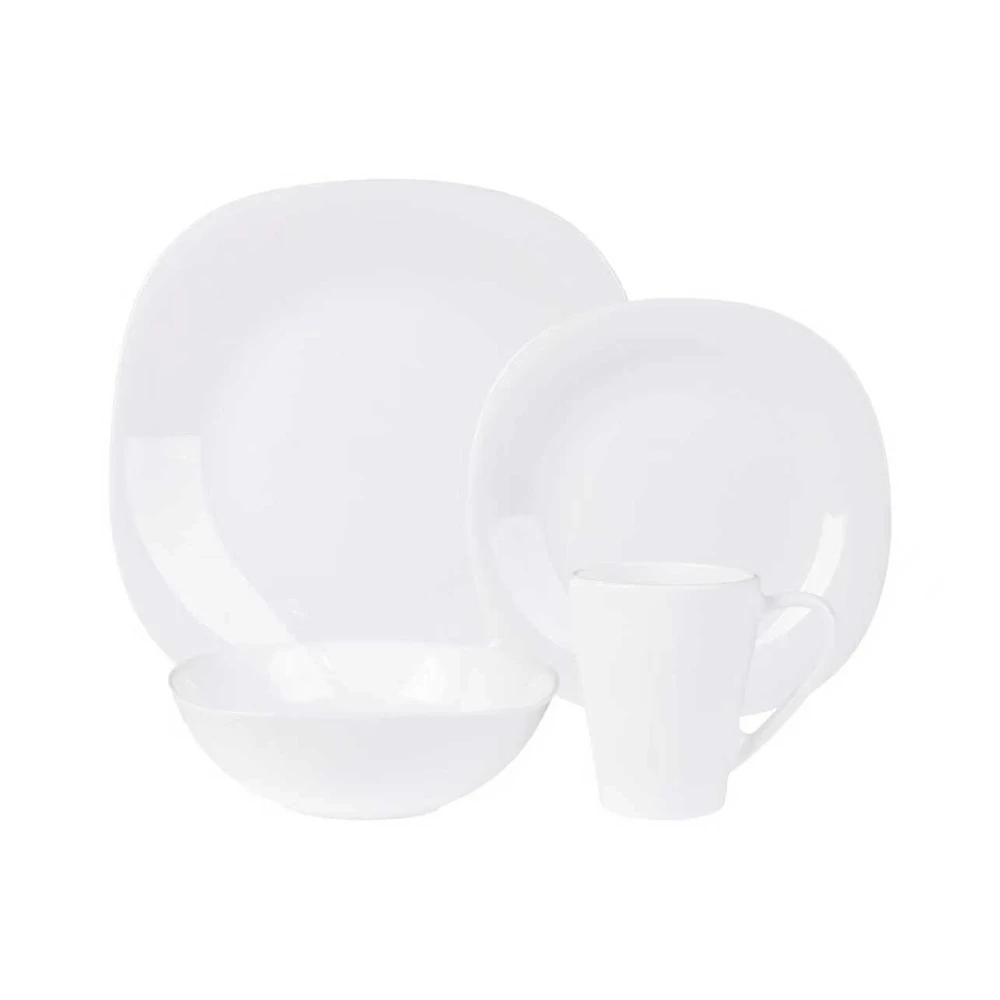Juego de platos cuadrados 16pzs blanco Kups SEL-eb56d551