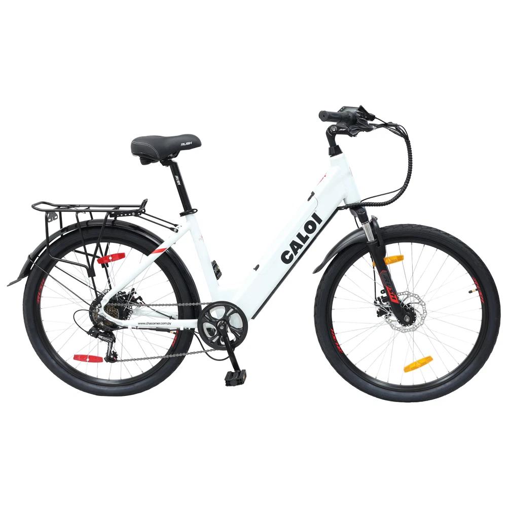 BICICLETA CALOI E-PRO 26 CITY MEDIUM BLANCO SEL-eb7361e2