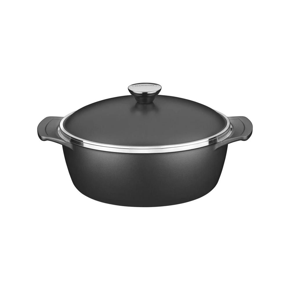 CACEROLA LYON TRAMONTINA DE 24CM NEGRA - 3,7 LITROS - T209602 SEL-eca46aef
