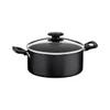 CACEROLA CON ASA LORETO TRAMONTINA NEGRA 22CM T203822 SEL-ed152b82