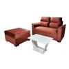 Sofá Unanime Piribebuy 2L + Puff Terracota SEL-edd60fd8