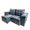 Sofá Retráctil Unanime Boqueron 2L Gris SEL-f3799575