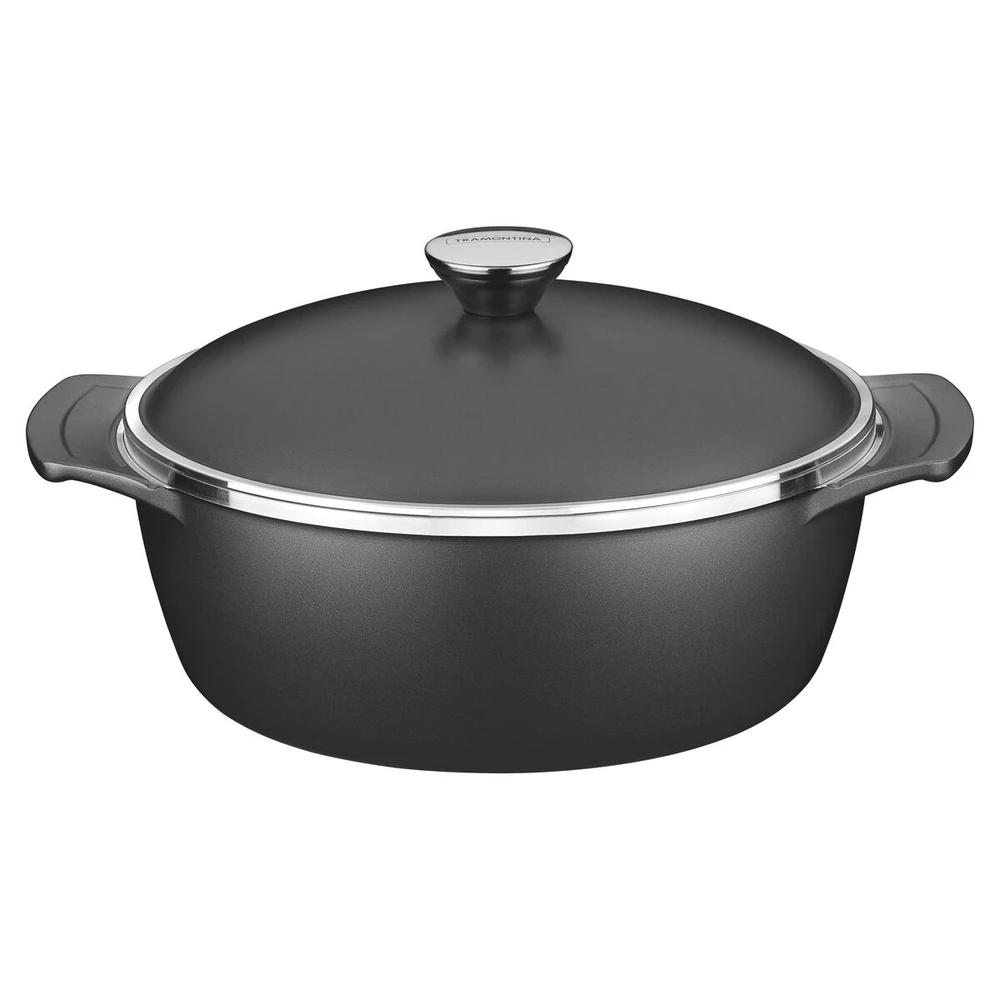 CACEROLA LYON TRAMONTINA DE 30CM NEGRA 6.8 LITROS - T209604 SEL-f86eddea