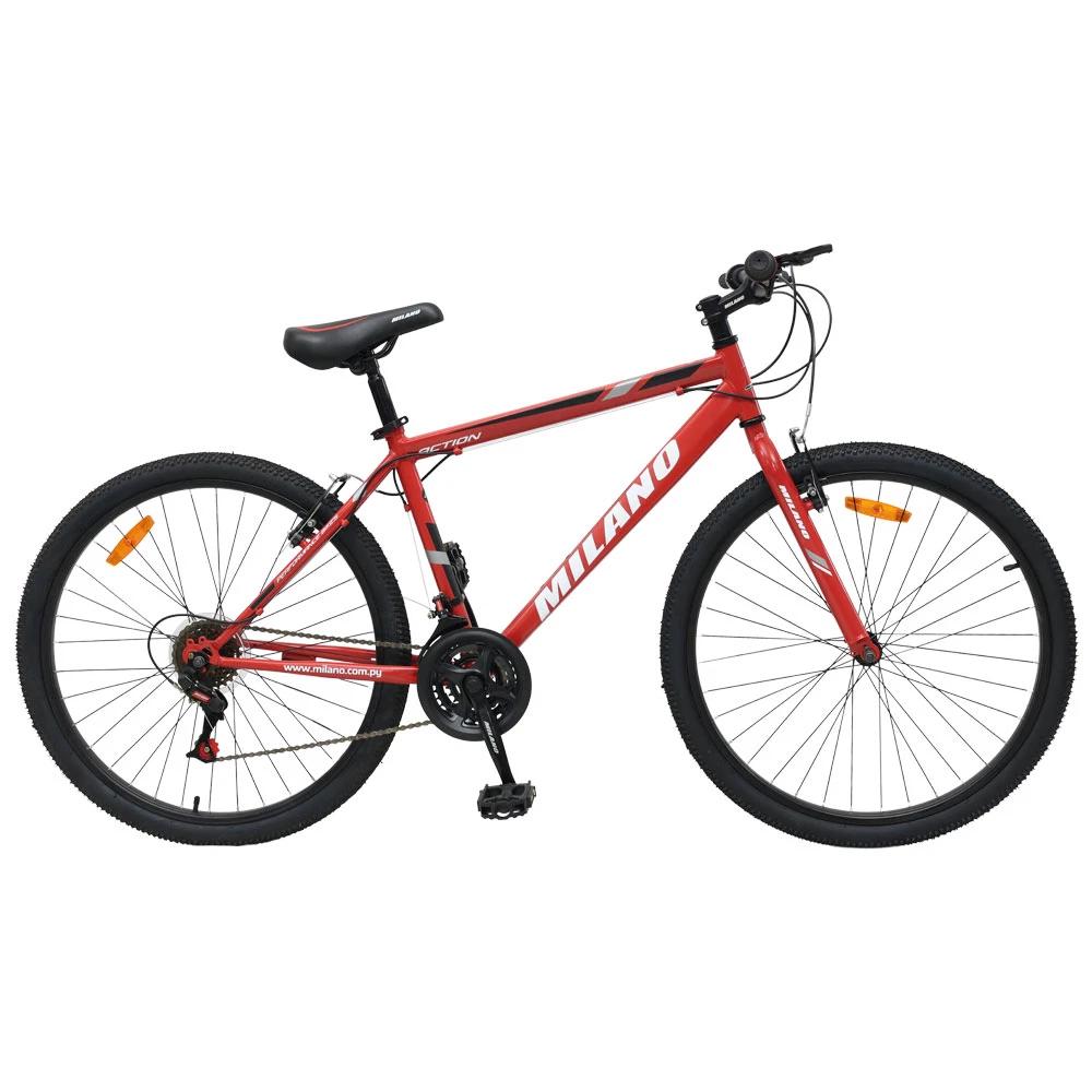 BICICLETA MILANO ACTION 26 18 VEL.ROJO SEL-f87a5a0c