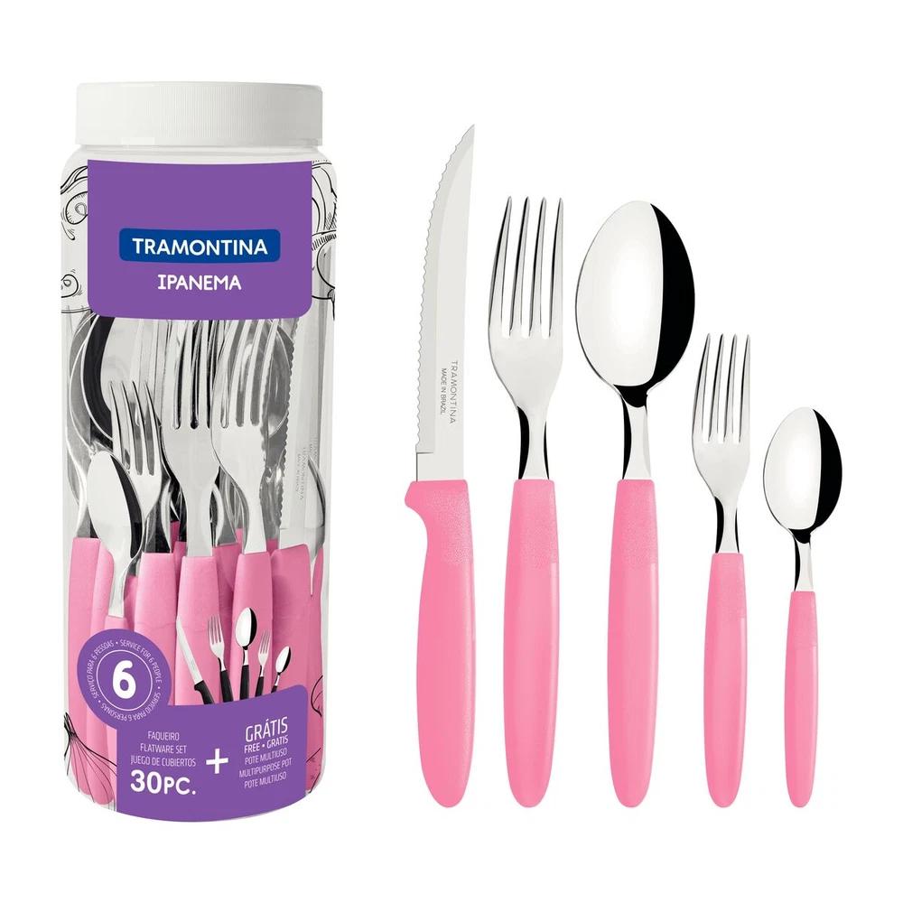 JUEGO DE CUBIERTOS 30PZAS IPANEMA TRAMONTINA T233984 SEL-f9cf9861